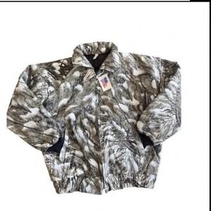 New men insulated snow flurry Sage Country camouflage hunting jacket, size XXLT